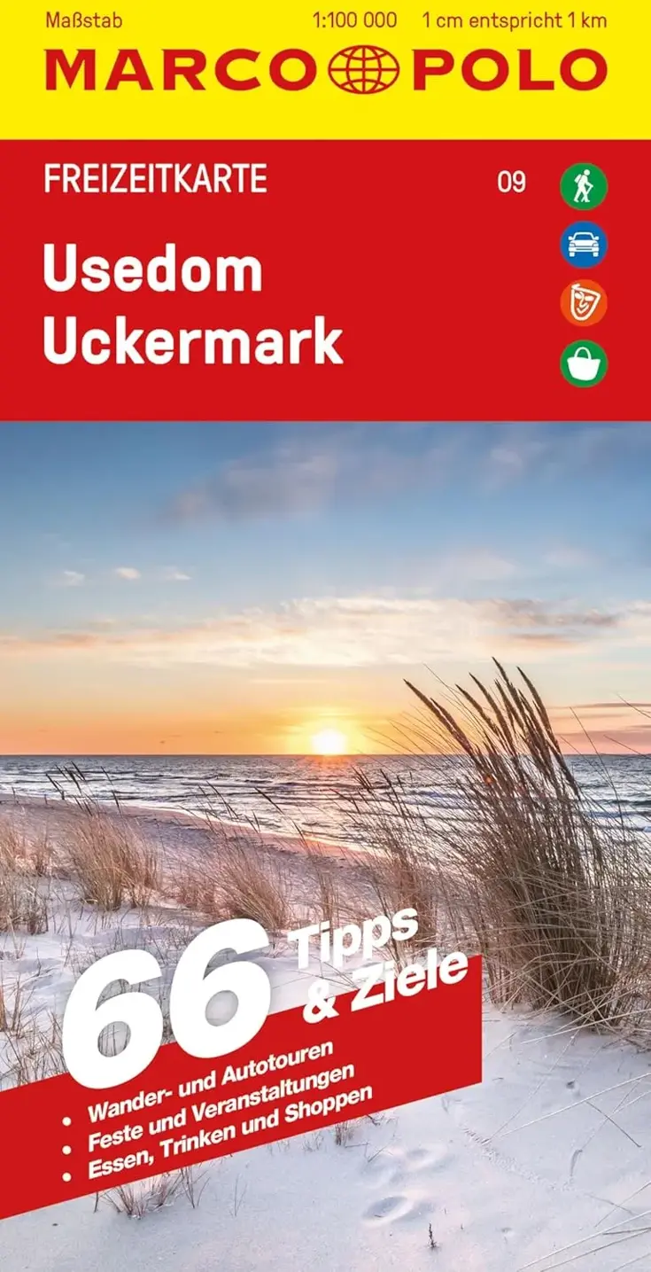 Toeristische kaart FZK 09 Usedom Uckermark