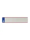 Langwerpige blanco Belgische kentekenplaat 52x11cm