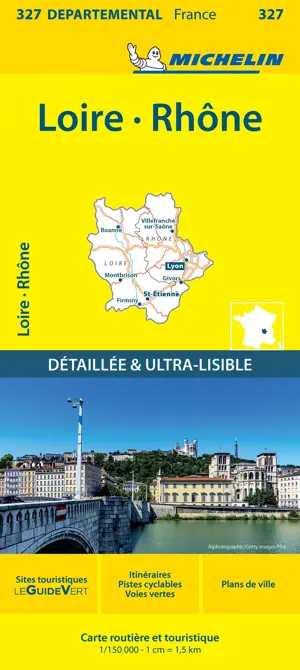 Wegenkaart Local 327 Loire - Rhone