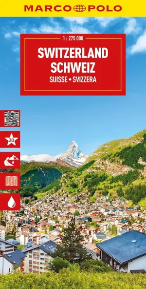 Wegenkaart Zwitserland