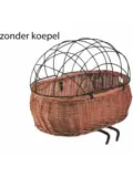 Rieten Hondenfietsmand Basil Pluto Ovaal