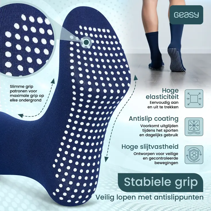 GEASY Antislip Sokken 3 paar - Pure Grip