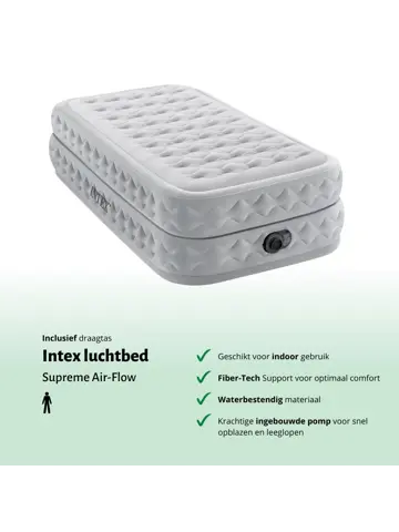 Luchtbed - Intex - 1P - 99x191 + Pomp