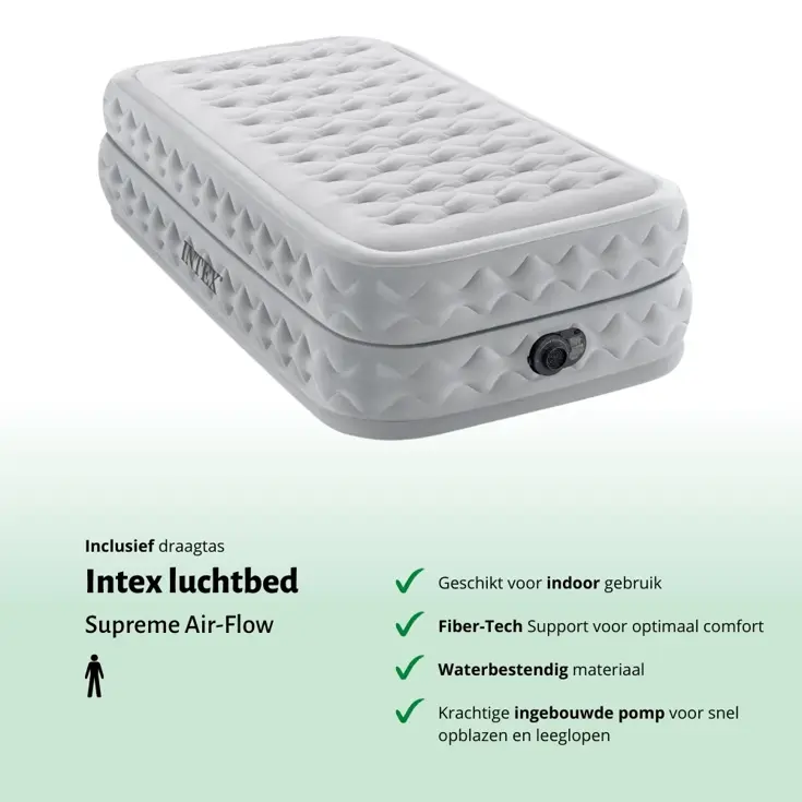 Luchtbed - Intex - 1P - 99x191 + Pomp