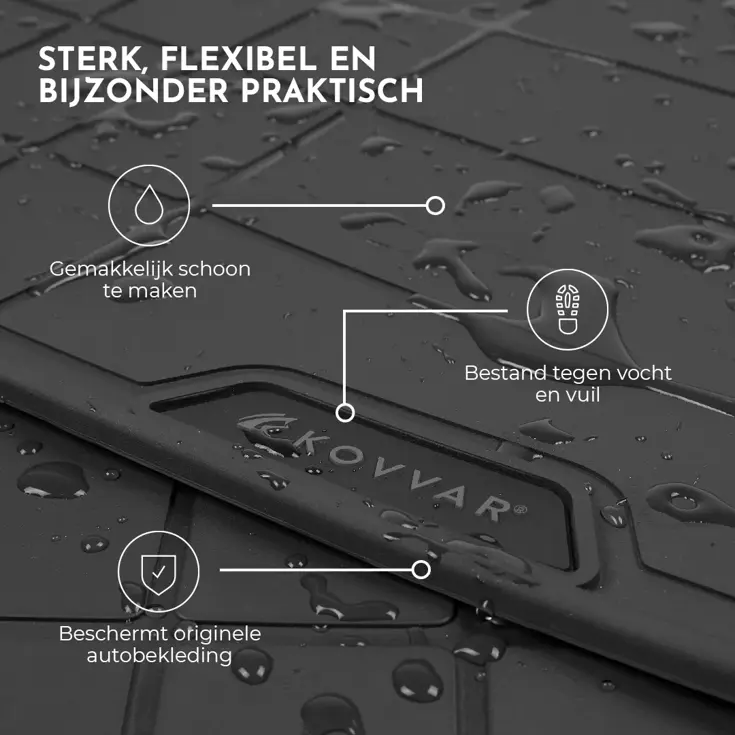 Rubber Kofferbakmat voor Volkswagen Golf 8