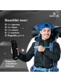 Nederlandse Motivatie Waterfles - Zwart - 1L