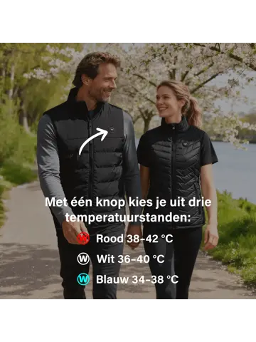 Infrarood Verwarmde Bodywarmer- Heren