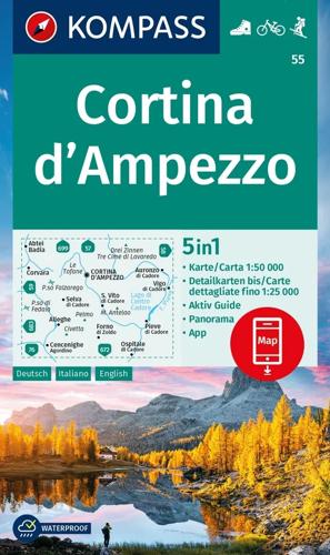 Wandelkaart WK55 Cortina d'Ampezzo