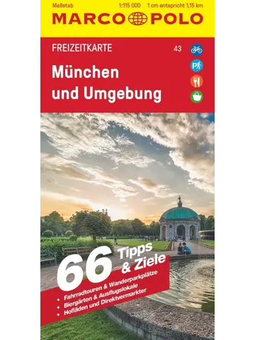 Toeristische kaart FZK 43 München und Umgebun