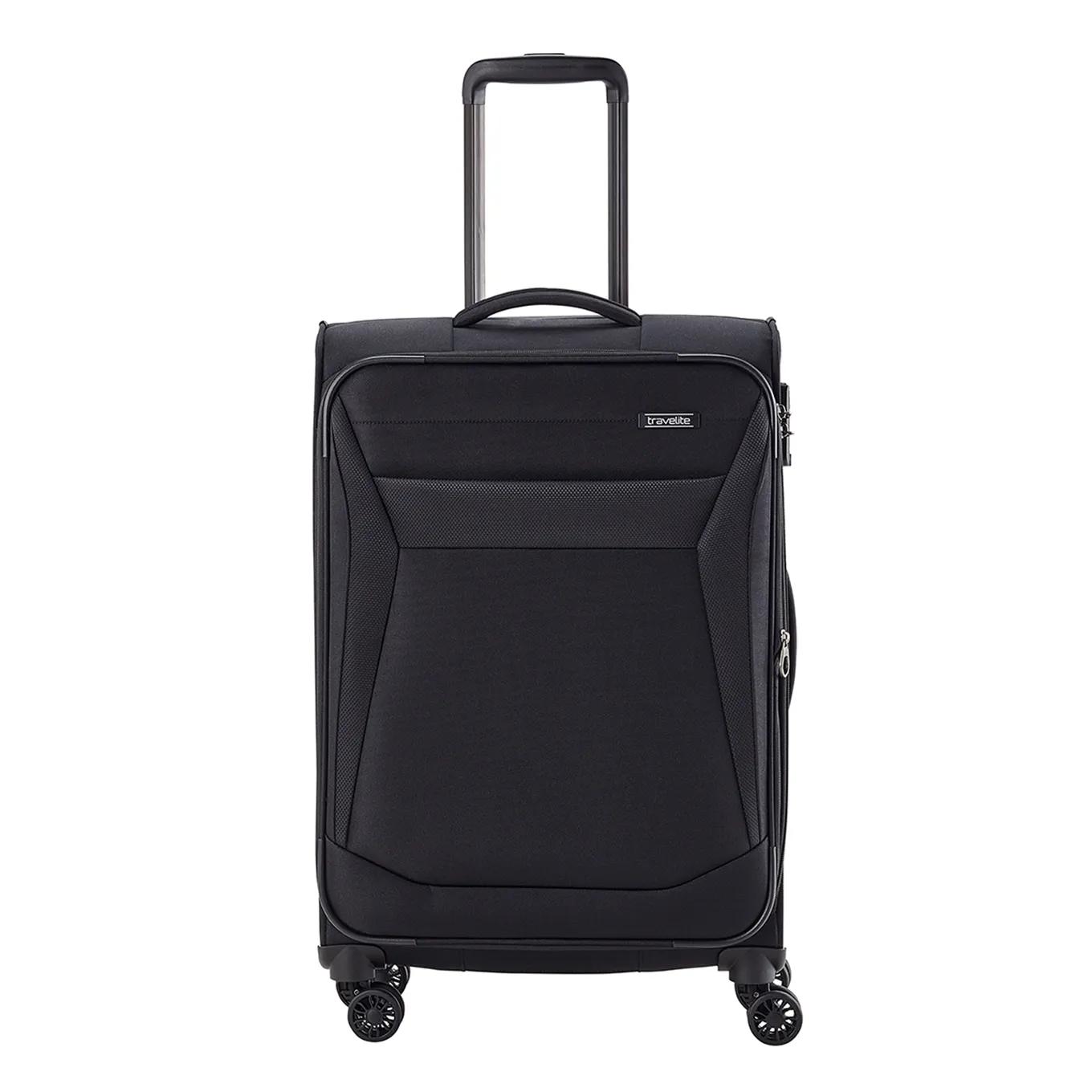 Travelite  Chios 4 Wiel Trolley M black Zwart  Zwart main product image