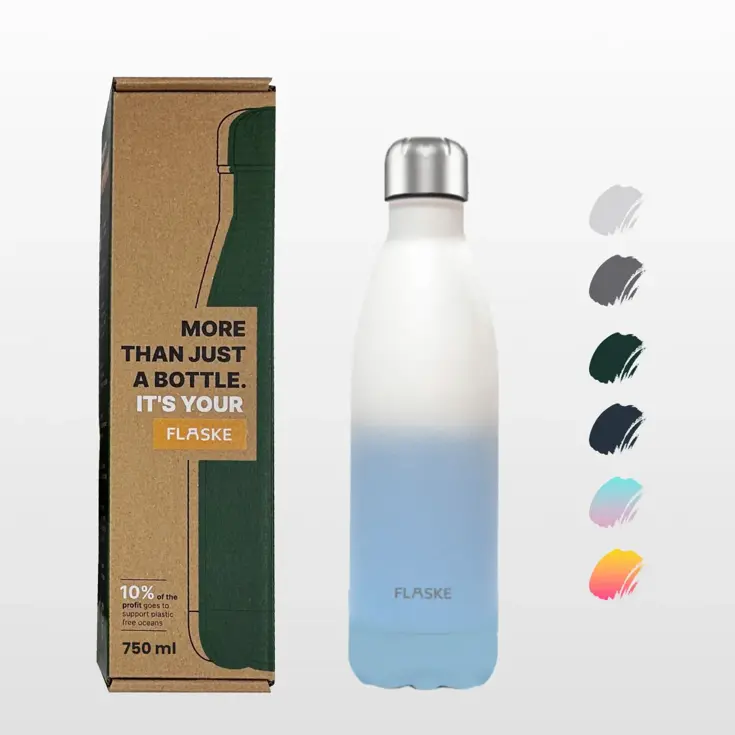 FLASKE 750 ml  RVS Drinkfles