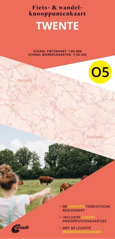 ANWB Fiets en wandelknooppuntenkaart O5 Twente