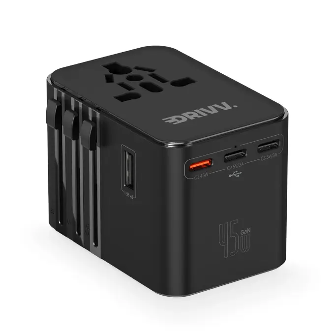 Drivv. Universele Wereldstekker - 45W