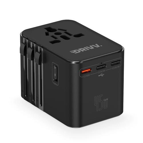 Universele Wereldstekker USB C - 45W