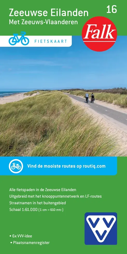 Fietskaart VVV 16 Zeeuwse Eilanden