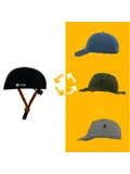 Vizorz SwitchCap fietshelm - White Cap