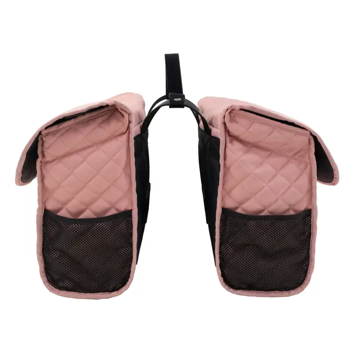 Quilt - Dubbele fietstas - Roze