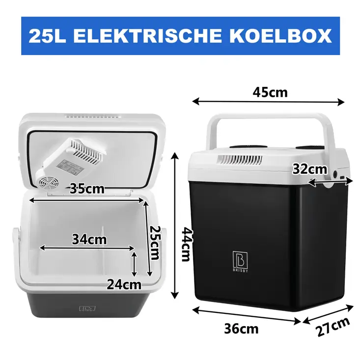 Elektrische Koelbox - 25L - 12V/230V