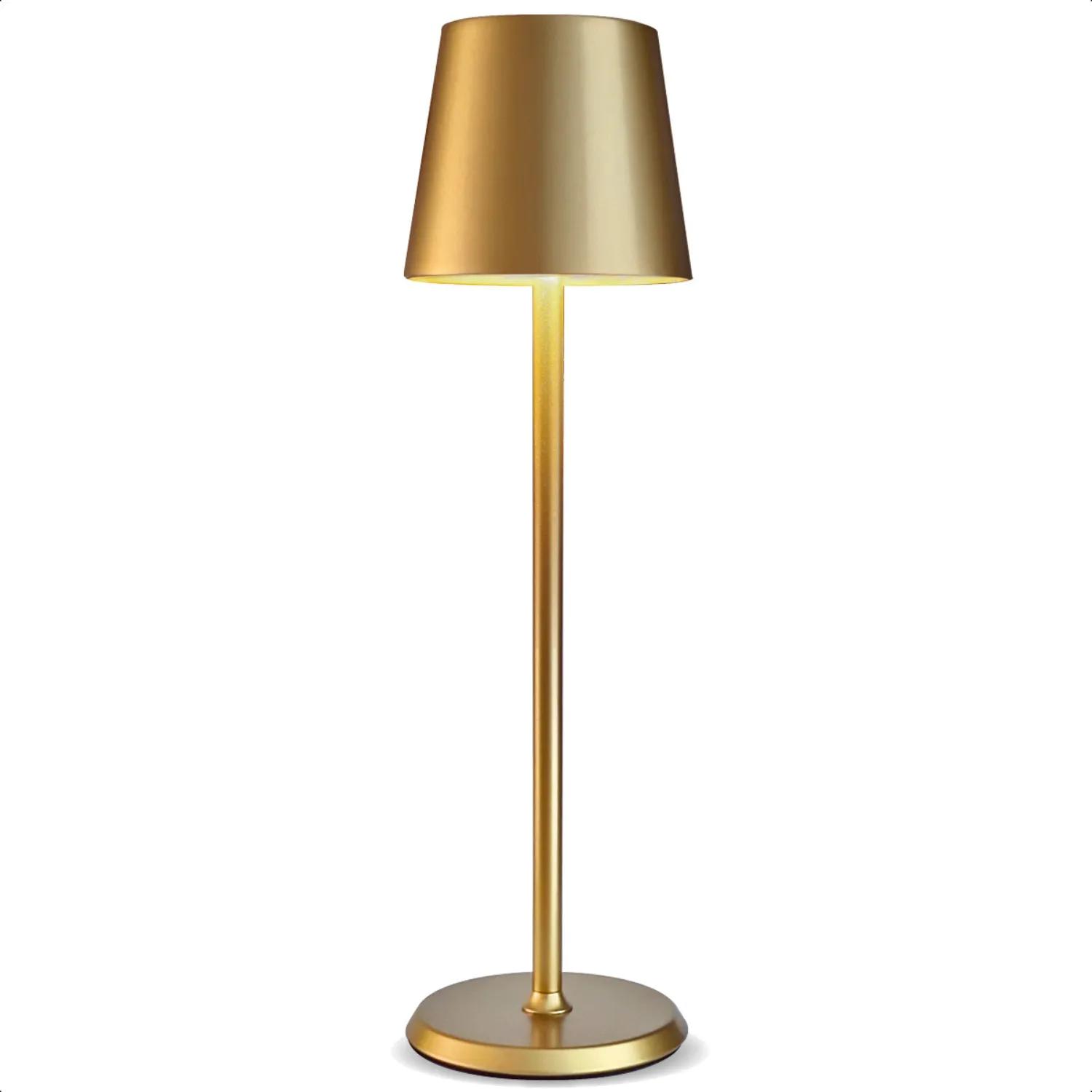 Goliving  Essence Tafellamp Oplaadbaar  38cm  Goud   XXL