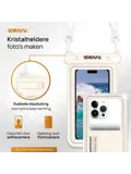 Waterdicht Telefoonhoesje - 6.8" Beige - Drijvend