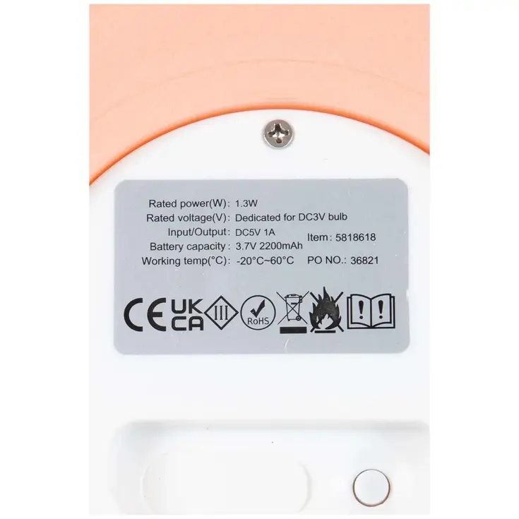 Bo-Camp Tafellamp Domfront roze