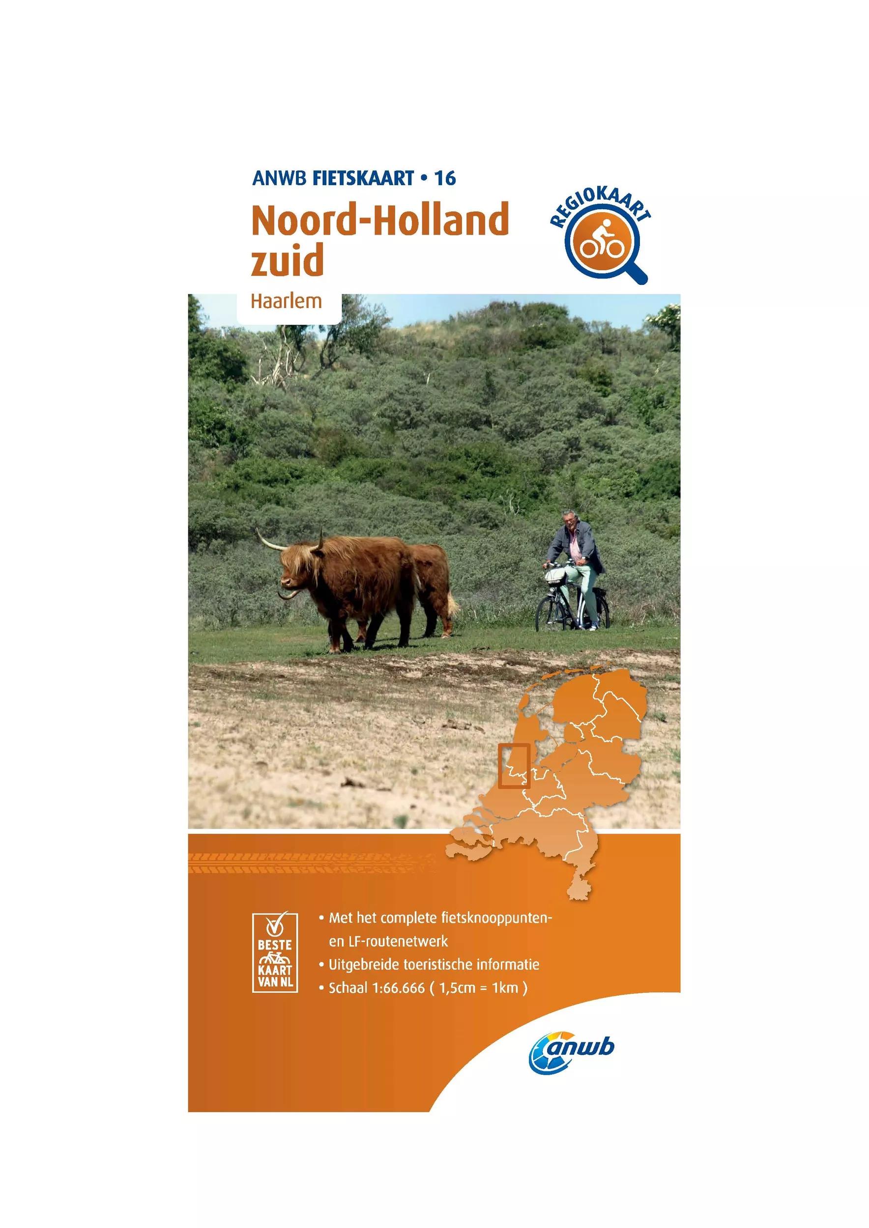 ANWB  Fietskaart 16  Noord-Holland Zuid main product image