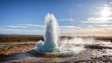 Strokkur geysir eruption, Golden Circle, Iceland