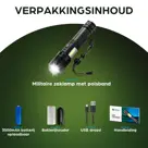 Exortus Oplaadbare LED Zaklamp