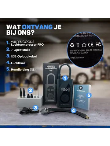 Autocompressor - Bandenpomp - Powerbank