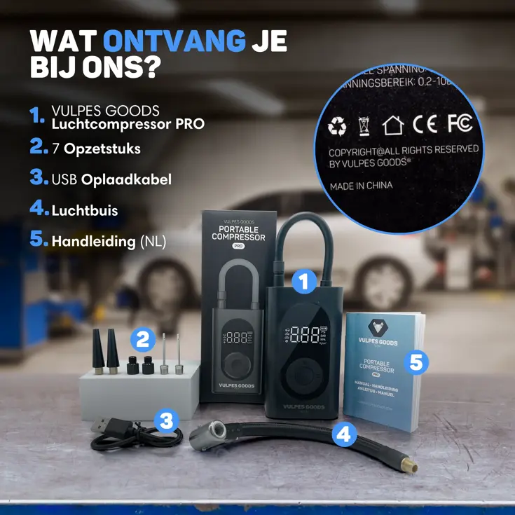 Autocompressor - Bandenpomp - Powerbank