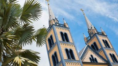 suriname_paramaribo_sint-peter-en-paulus-kathedraal_houten-kerk_geel_blauw_boom_shutterstock