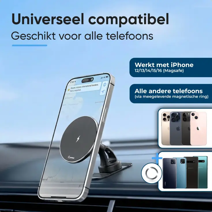 MagSafe Telefoonhouder Auto met Draadloos Opladen