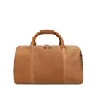 Travelbags The Base Leather Weekender cognac