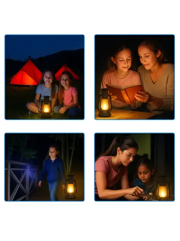 Tafellamp Solar - Zwarte Campinglamp -