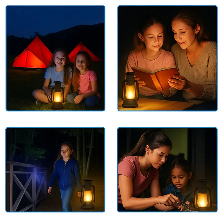 Tafellamp Solar - Zwarte Campinglamp -