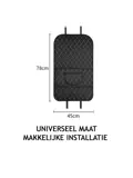 2x Kunstlederen Anti-trap Autostoelmat + Opbergvak