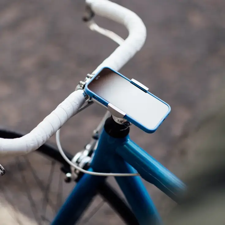 Micro Telefoonhouder Fiets - Zilver - Loop