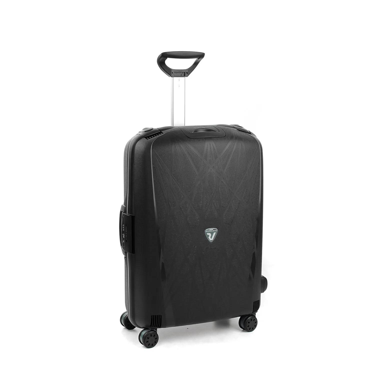 RONCATO Lichte middelgrote trolley met 4 wielen met TSA-sluiting, afmetingen: 68 x 48 x 27 cm, gewicht: 3,8 kg, Emerald, Media, Harde koffer met 4 wielen