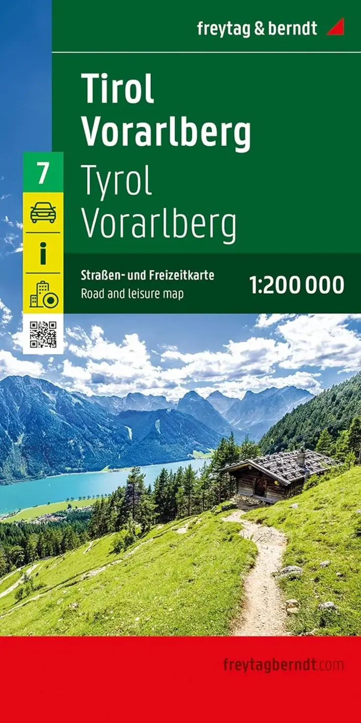Wegenkaart Oostenrijk 7 -Tirol - Vorarlberg