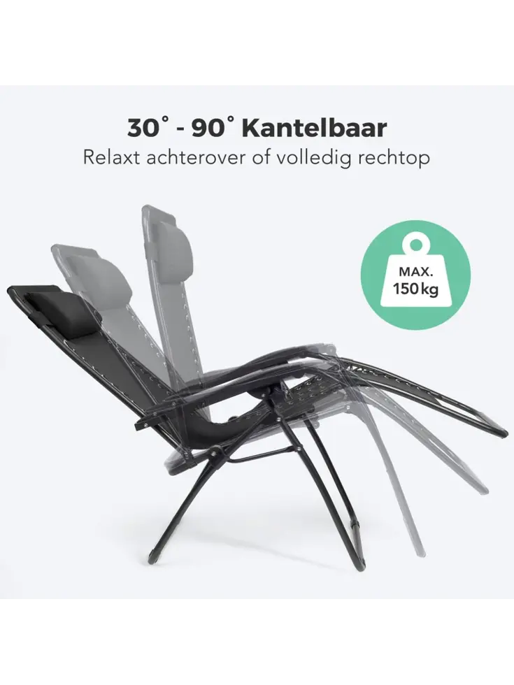 LifeGoods Opvouwbare Tuinstoel