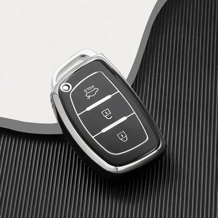 TPU Sleutelhoesje voor Hyundai zwart A3A
