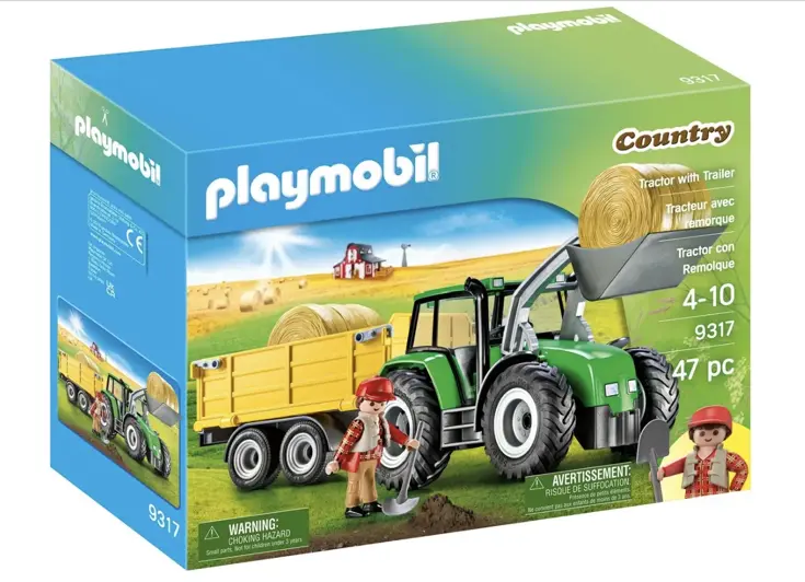PLAYMOBIL®  Tractor met Aanhangwagen 9317