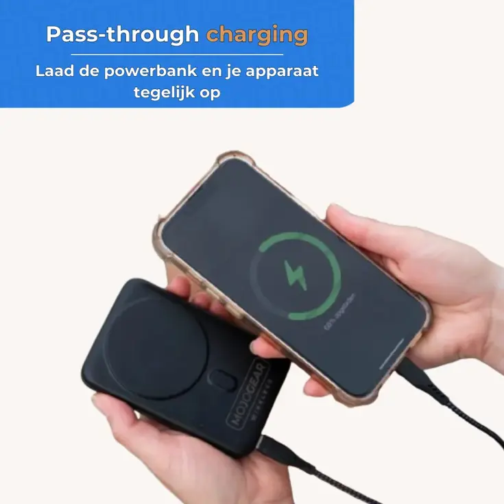 Draadloze MagSafe Powerbank 10.000mAh - Zwart