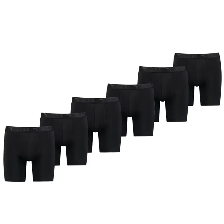 Puma - Microfiber Long 6p - Sport Boxershorts