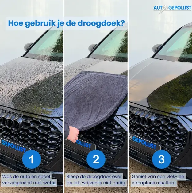 Microvezeldoek - Droogdoek - Absorbeert 5L Water