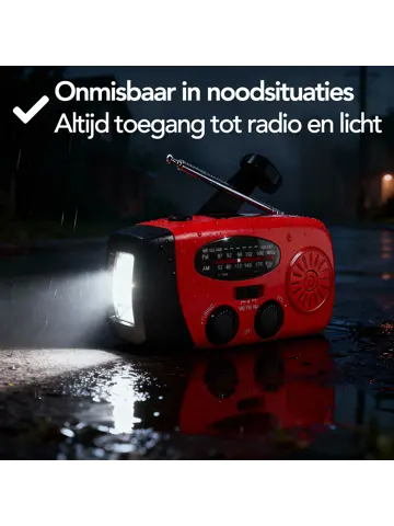 Noodradio - Radio Met Accu Batterij