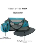 Baby luxe campingbedje - Zelfopblaasbare matras