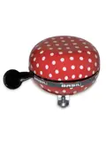 Basil Fietsbel Polkadot 80 Mm - Rood / Wit
