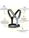 Hardloopvest met verlichting oplaadbaar