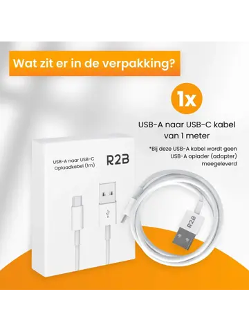 USB-A naar USB-C Kabel - 1 Meter
